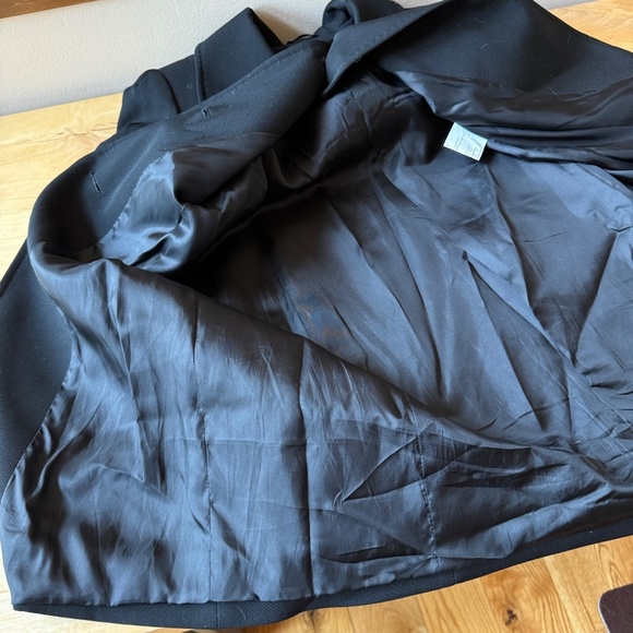 CINZIA ROCCA COAT WOOL KNEE LENGTH LINED LUXURY MINIMALIST CLASSIC TIMELESS 8 - Picture 8 of 13